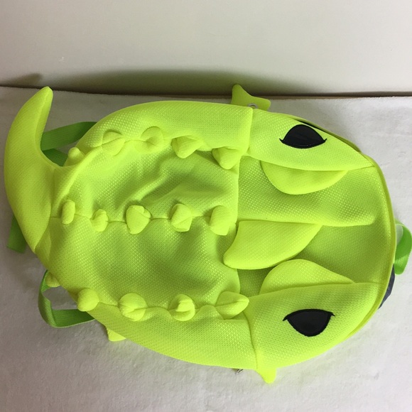 ✨SOLD✨Fun school/party green neon dinosaur backpack - Picture 6 of 7